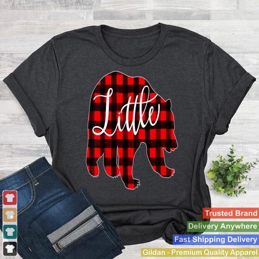 Kids Red Plaid Little Bear Matching Family Christmas Eve Buffalo