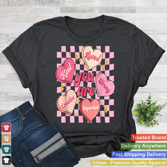 Cute Teacher Valentine Day Women Retro Heart Candy Self Love