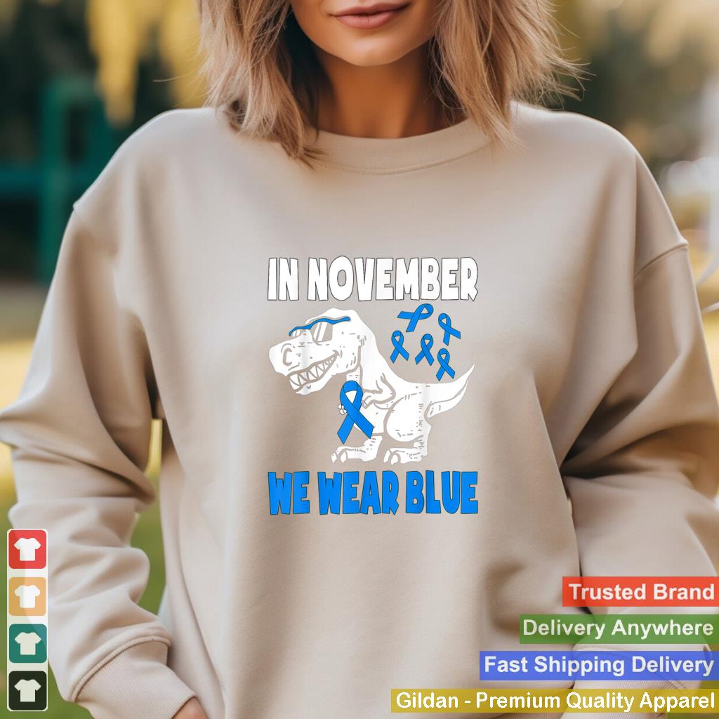 In November We Wear Blue Diabetes Awareness Toddler Kids T Shirt 1