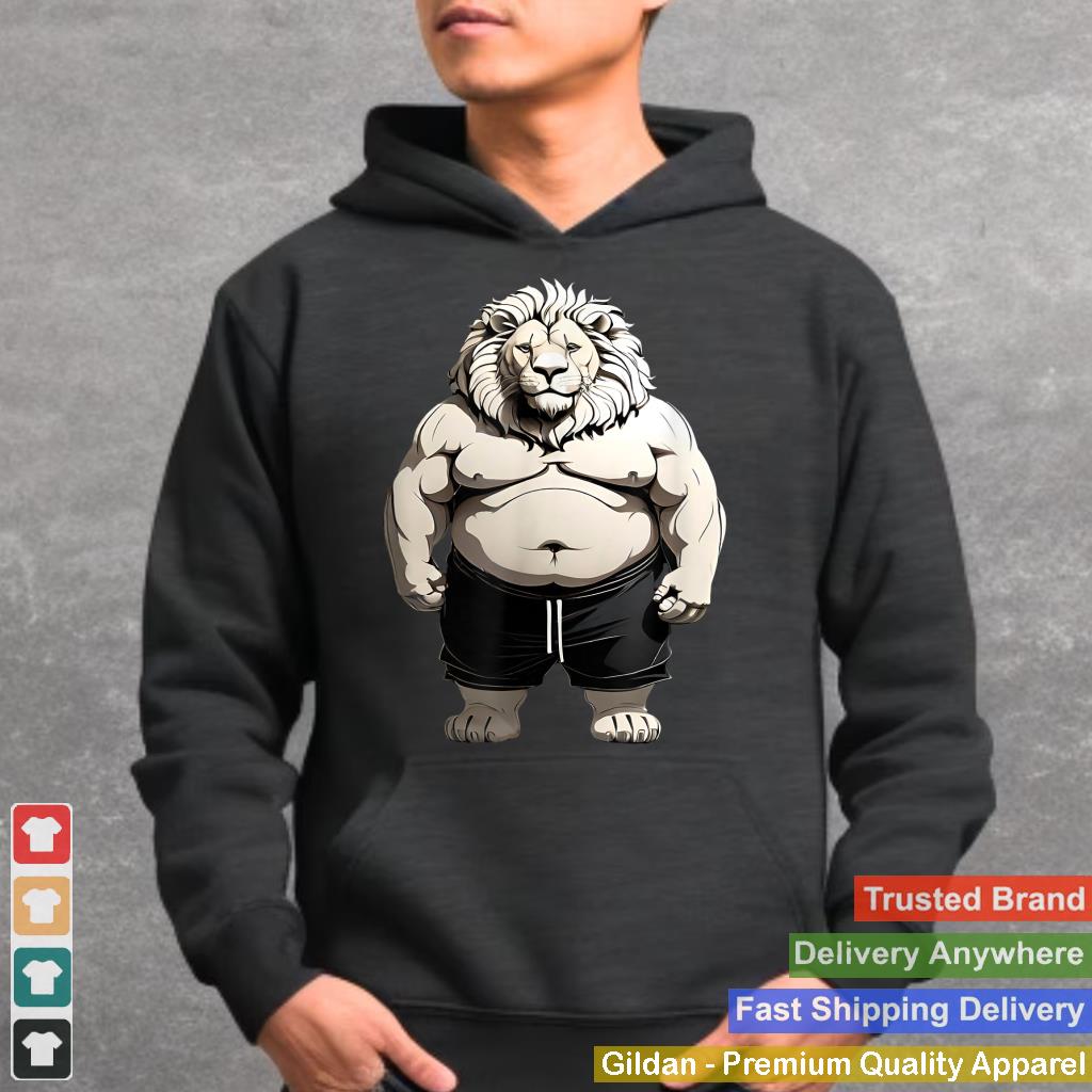 Funny Fat Lion Art Design Fat Lion Lover