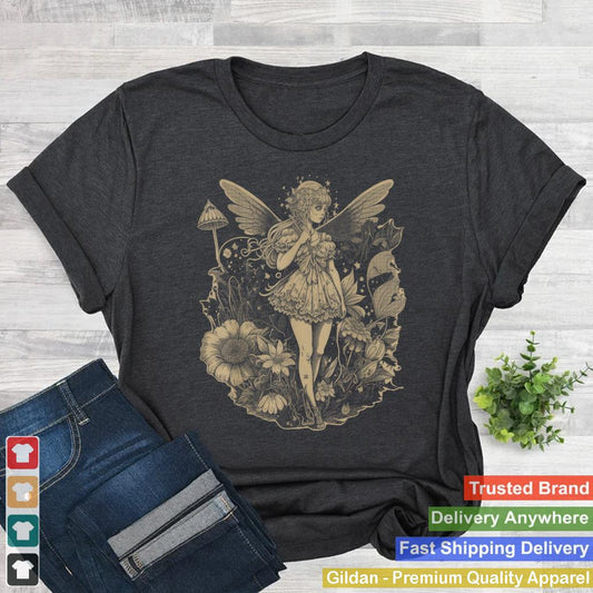 Cute Fairycore Floral Fairy Aesthetic Girls Women Graphic