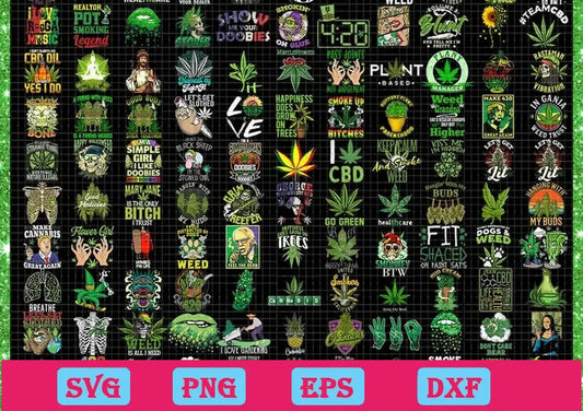 100 Cannabis Png Designs