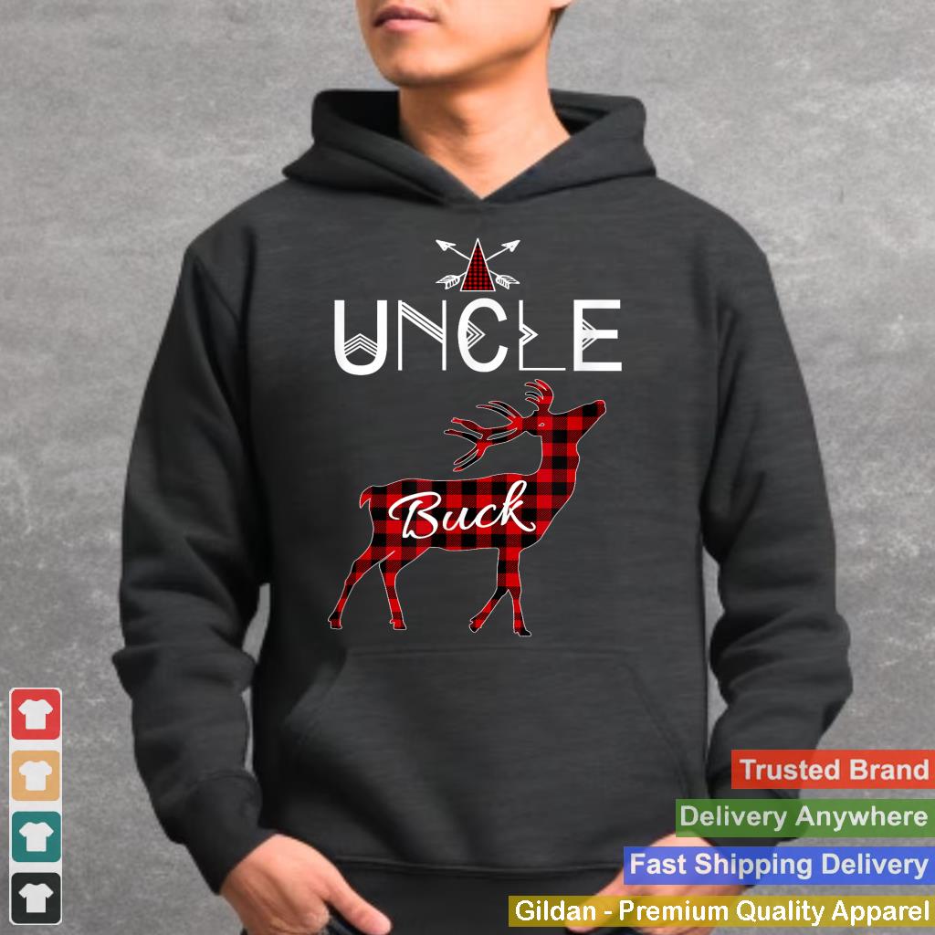 Uncle Deer Buck Shirt Buffalo Plaid Family X-mas Camping