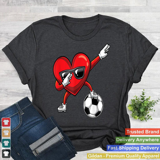 Dabbing Heart Dab Cute Valentines Day Boys Soccer Gift