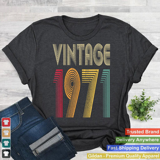 Vintage 1971 54th Birthday Gift Retro Men Women 54 Years Old