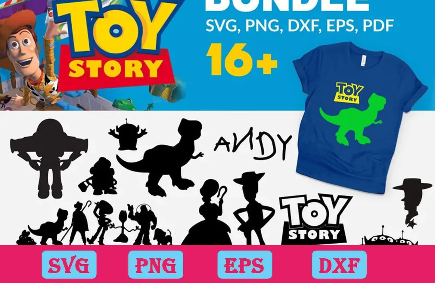 16+ Bundle Toy Story svg