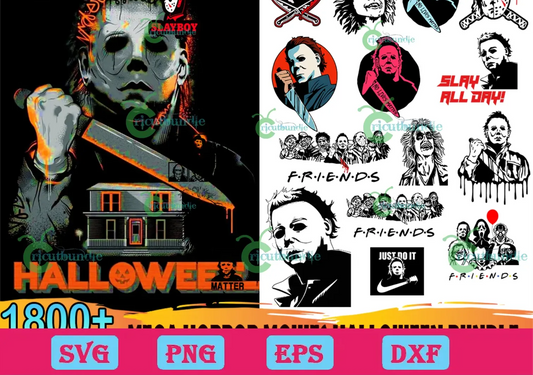 1800+ Horror Movies Halloween Svg Bundle