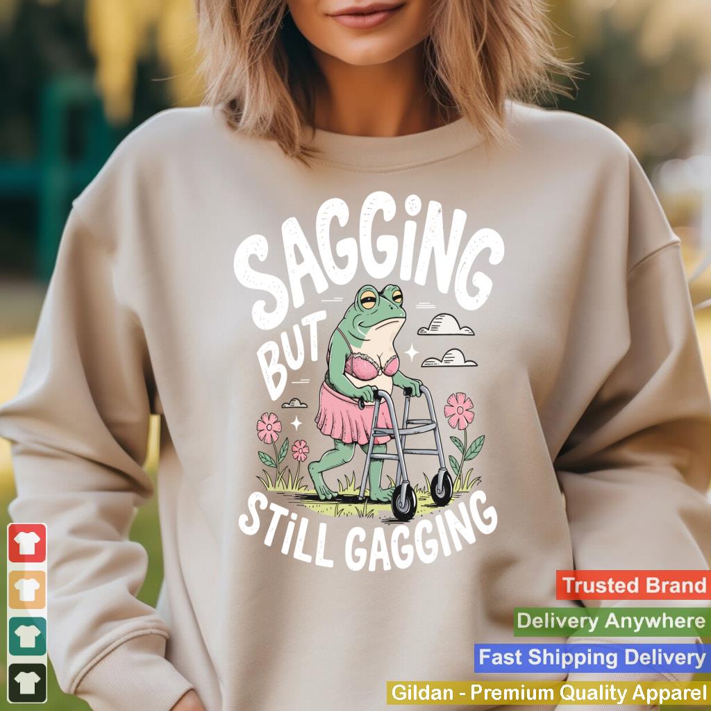 Sagging But Still Gagging Funny Frog Meme