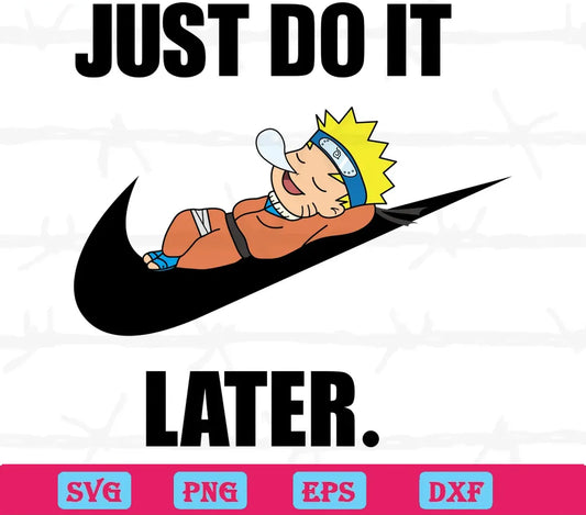 Nike Just Do It Naruto, Svg Png Dxf Eps Digital Download