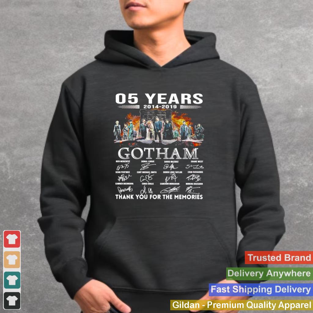 05 Years 2014 2019 Gotham Signatures Thank You For The Memories Shirt