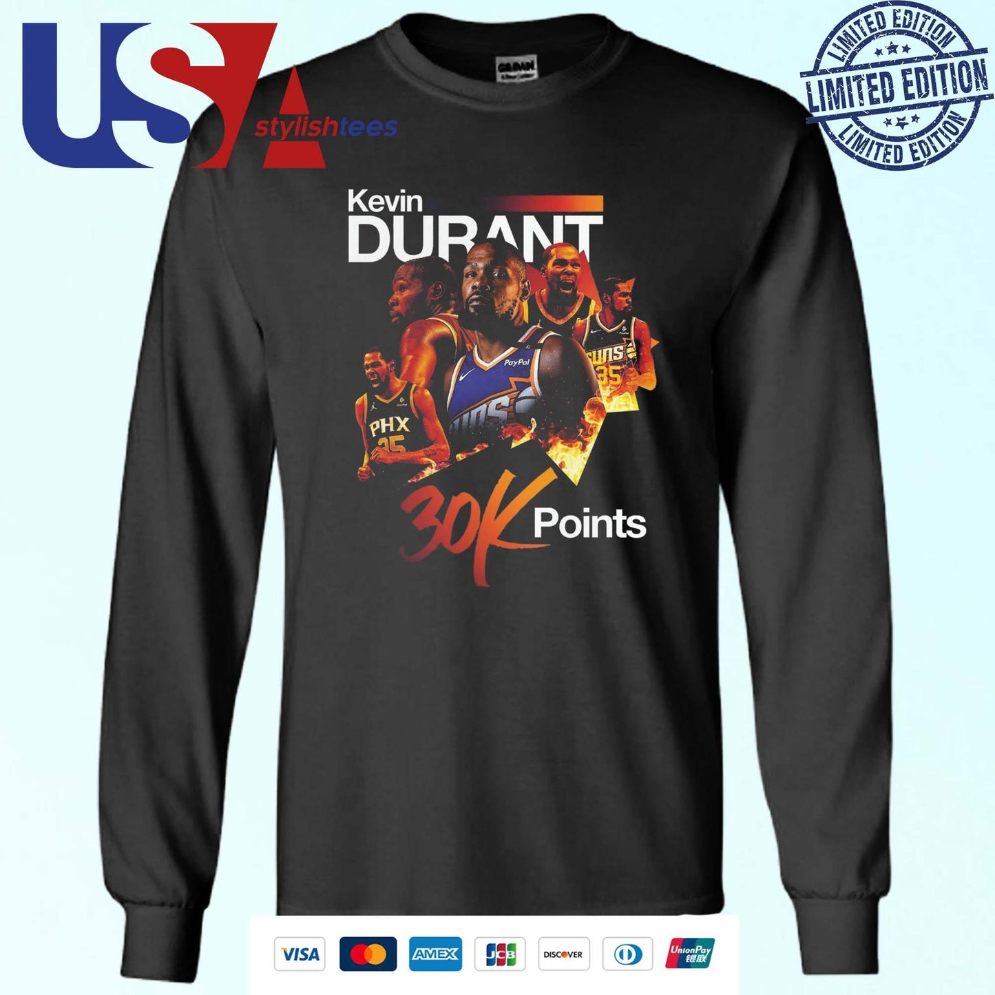 Kevin Durant Phoenix Suns 30K Career Points Shirt