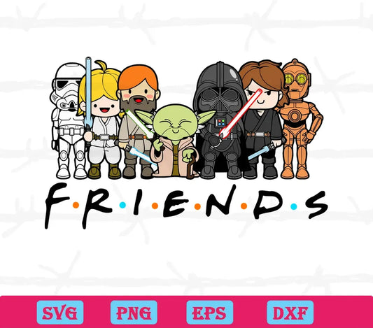 Star Wars Friends Svg