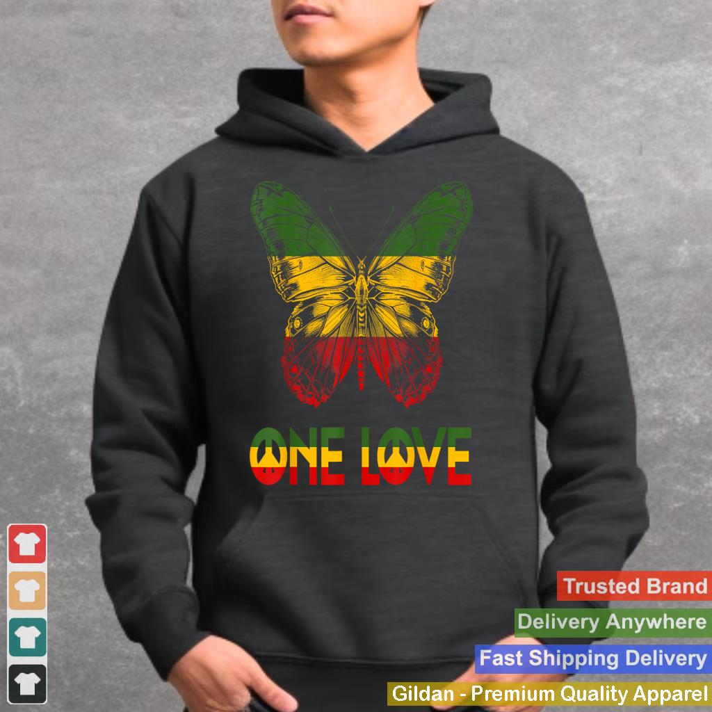 Graphic Lover Butterfly Rastafarian Style