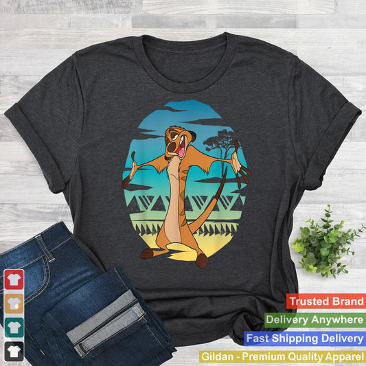 Disney The Lion King Timon Ombre 90s Retro T-Shirt