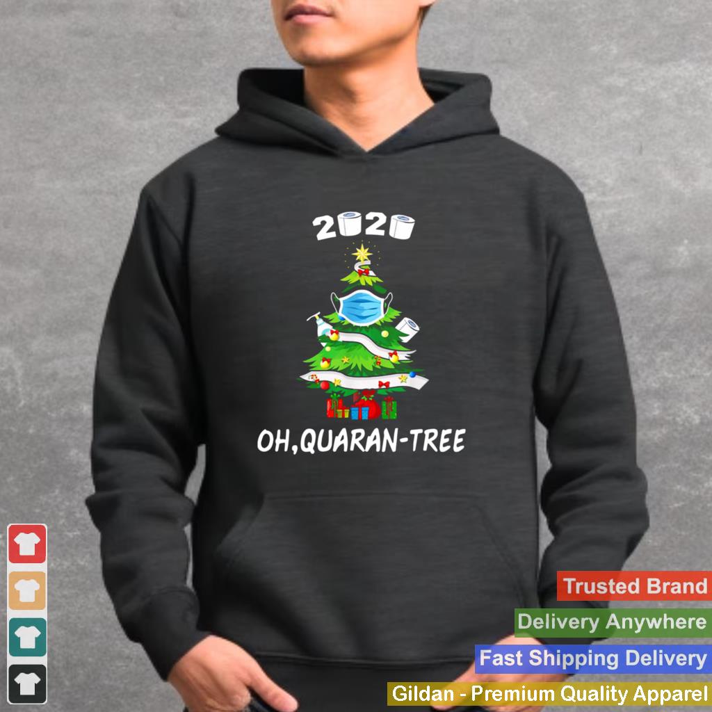 2020 Quarantine Christmas Tree Mask Ornament shirt