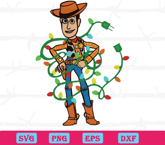 Woody With Light Toy Story Svg