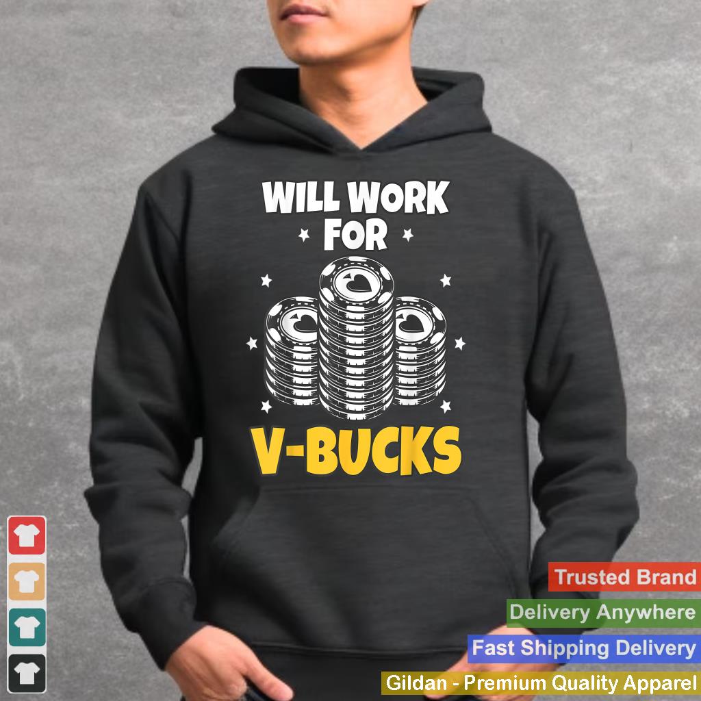 Will Work For Bucks V Gaming Gifts for RPG Gamers Youth