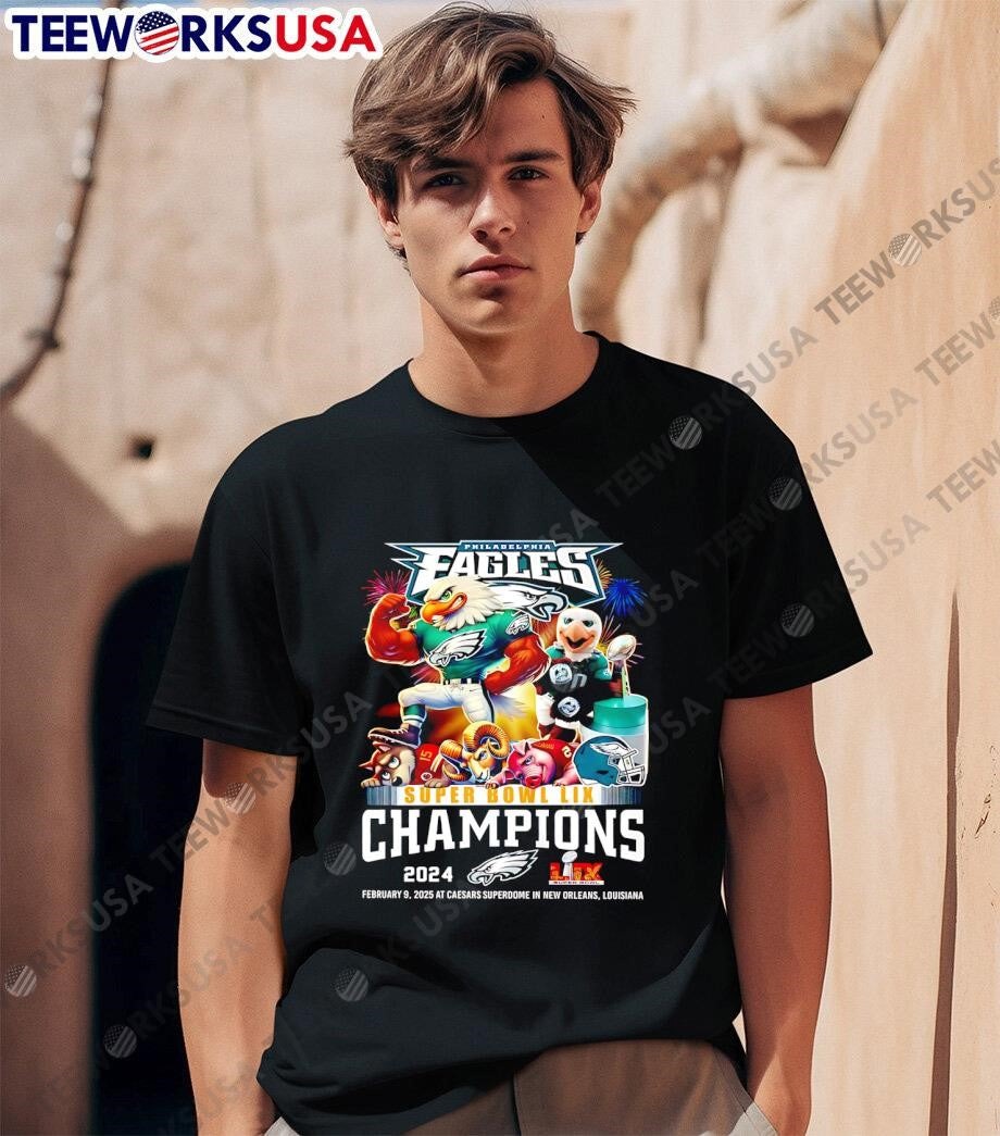 Philadelphia Eagles Super Bowl LIX Champions February 9, 2025 AT Caesars Superdome In New Orleans, Louisiana shirt