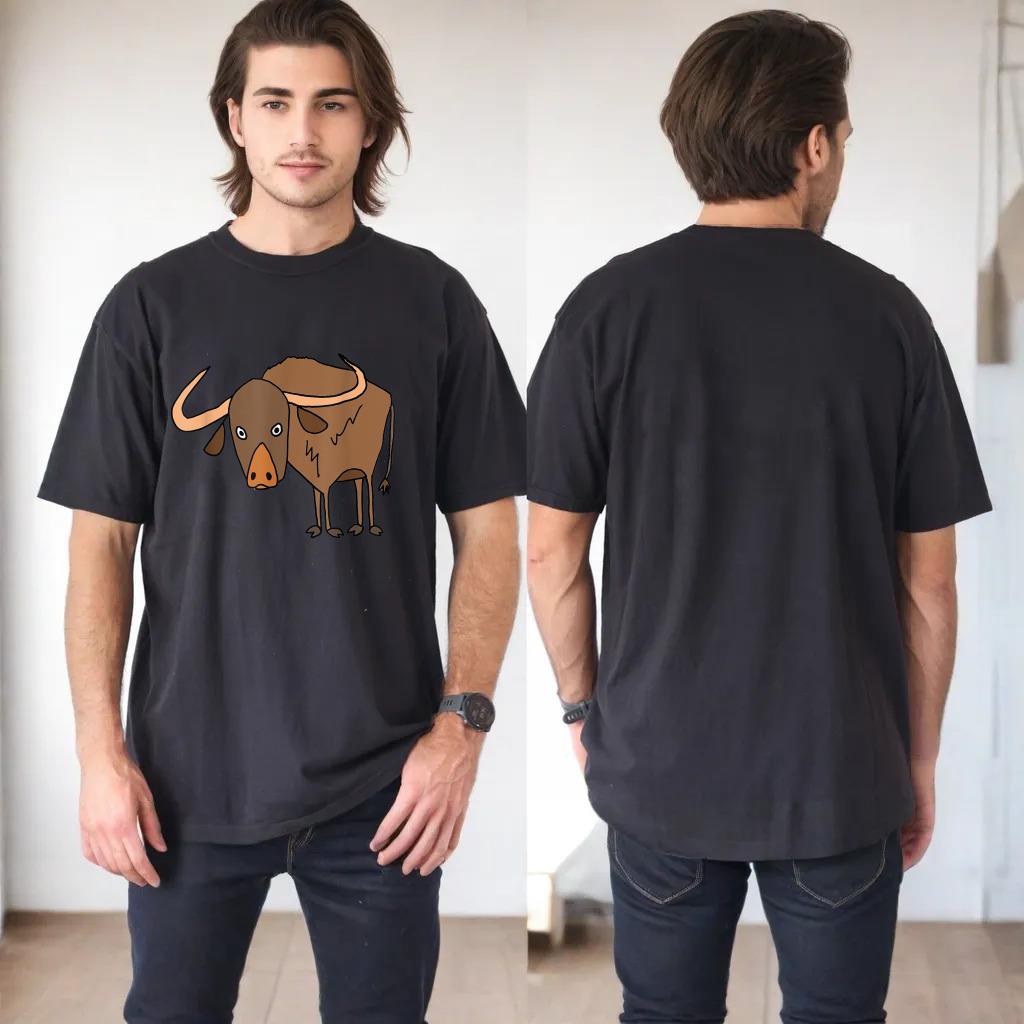 Smilealottees Funny Water Buffalo Cartoon