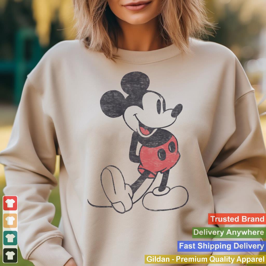 Disney Mickey & Friends Mickey Mouse Vintage Portrait Sweatshirt, Grey, Small