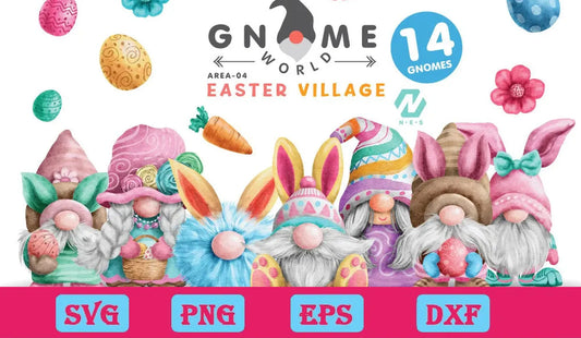 14 Design Gnome Easter Png Clipart