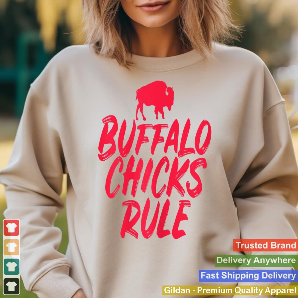 Womens Buffalo Chicks Rule Funny Buffalo NY