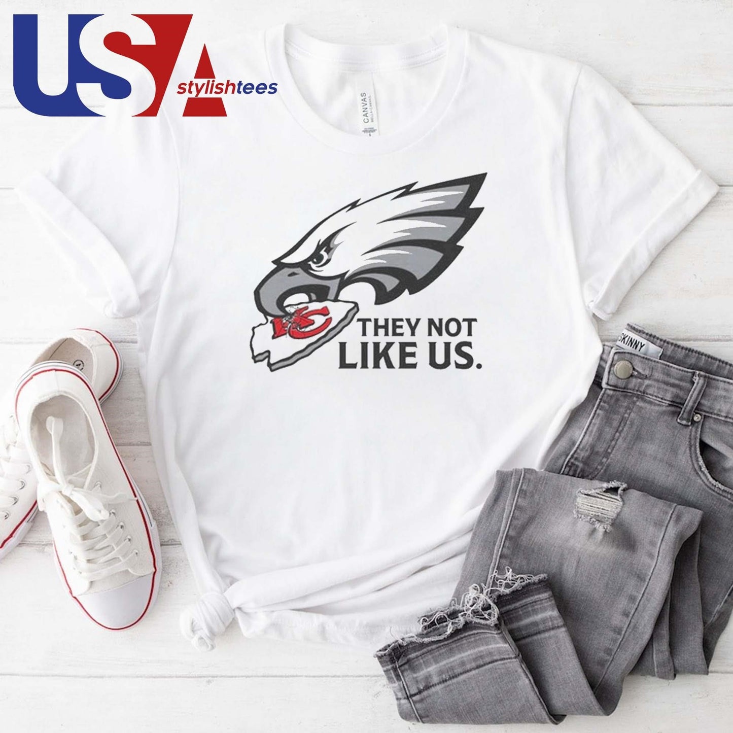 Philadelphia Eagles Beat Kansas City Chiefs They Not Like Us 2025 Shirt