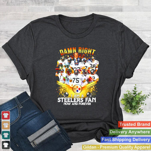 2020 damn right I am a Steelers fan now and forever shirt