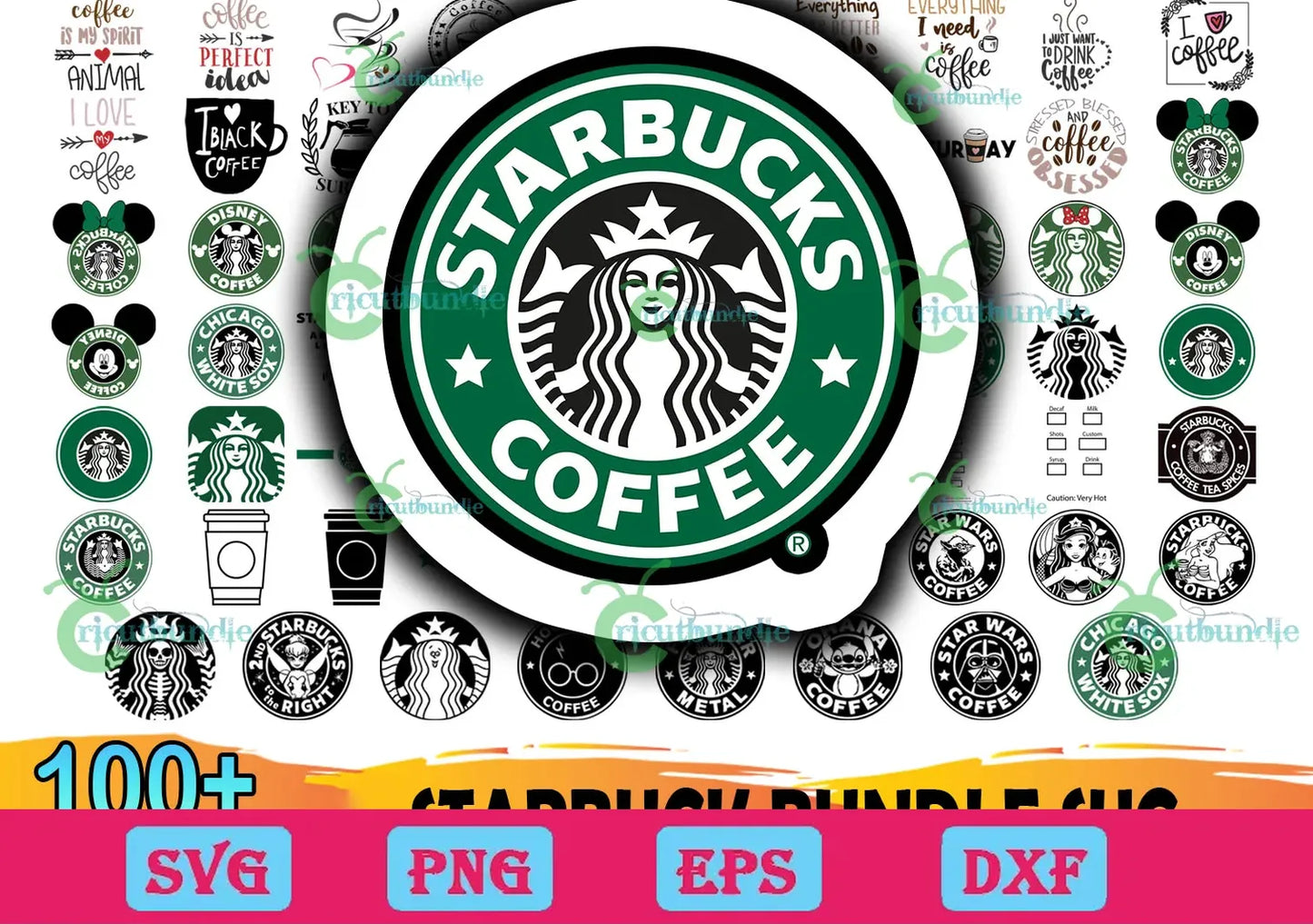 100+ Starbuck Bundle Svg, Starbucks Svg, Starbucks Logo Svg