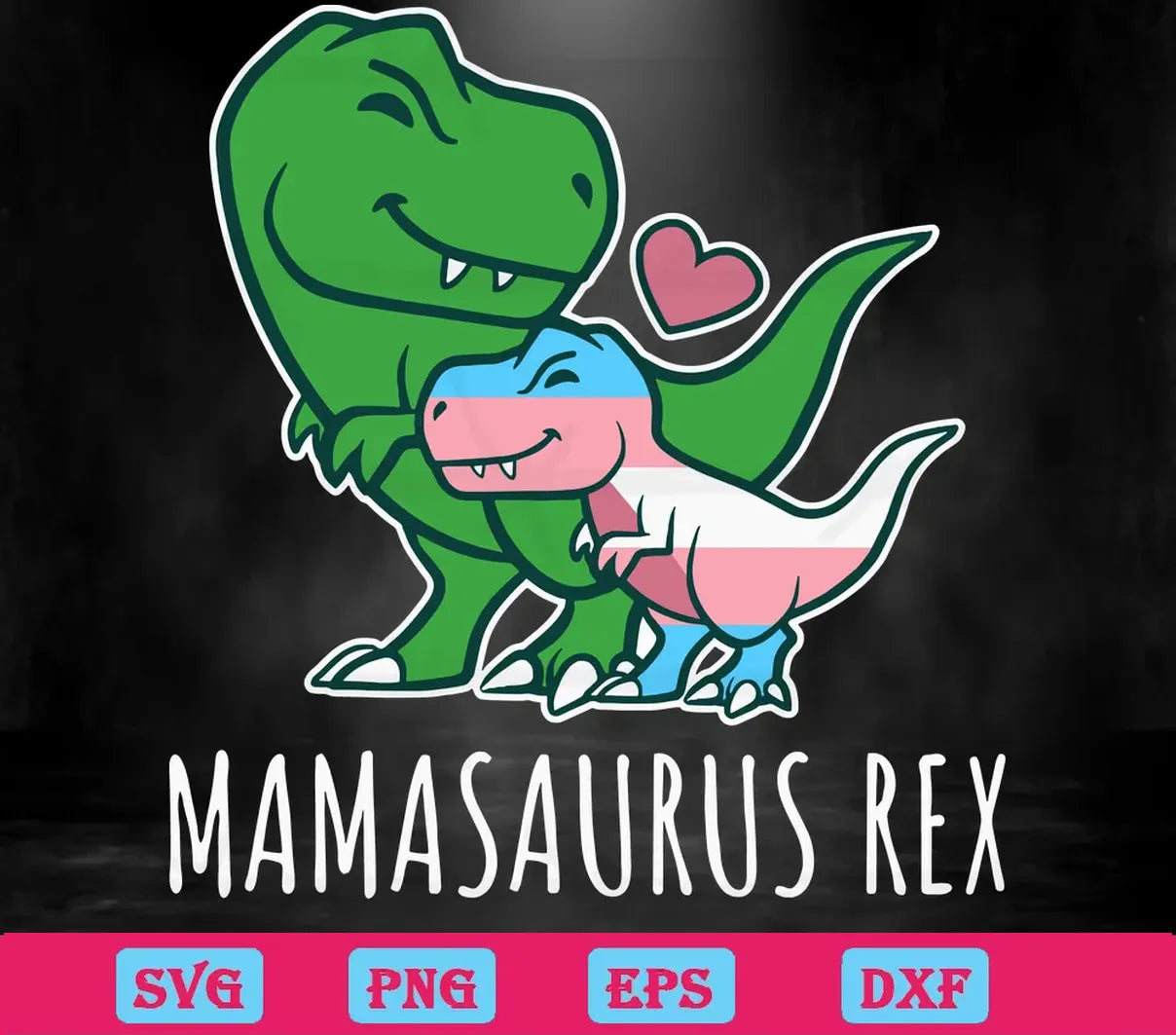 Cute Baby And Mom Mamasaurus Dinosaur Cutting Files Svg Free