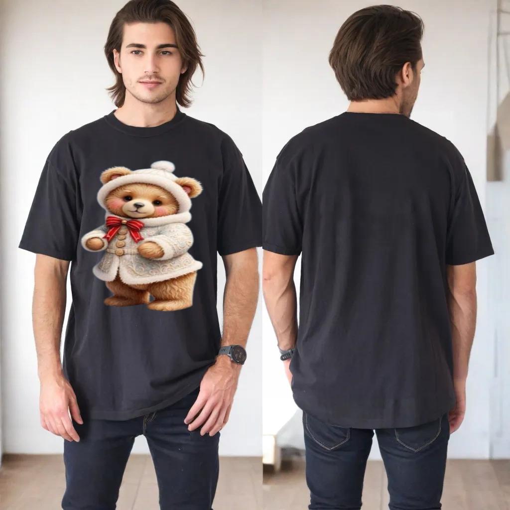 Cute Teddy Bear Funny Unisex Design Men Women kids tee