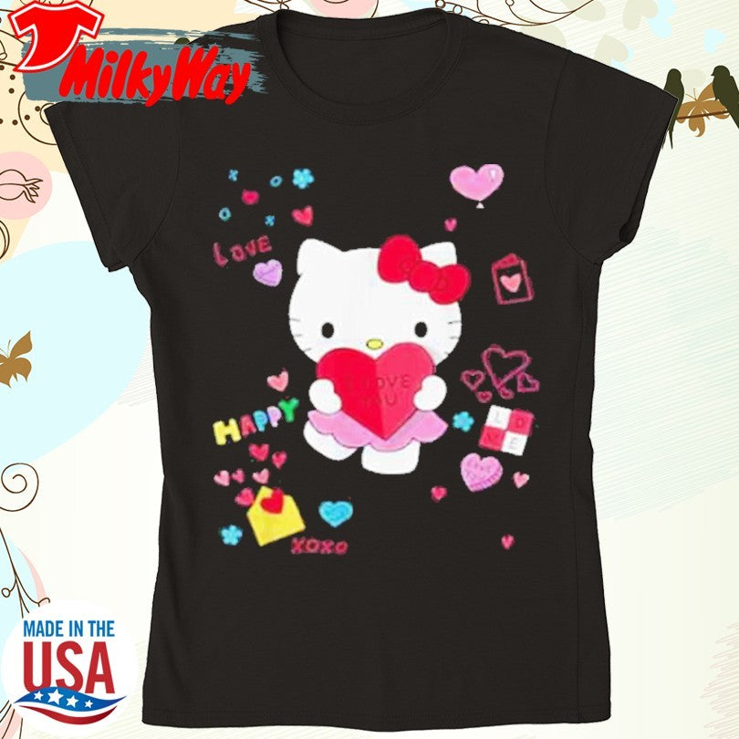 Official Hello Kitty Love Notes Valentine 2025 Shirt