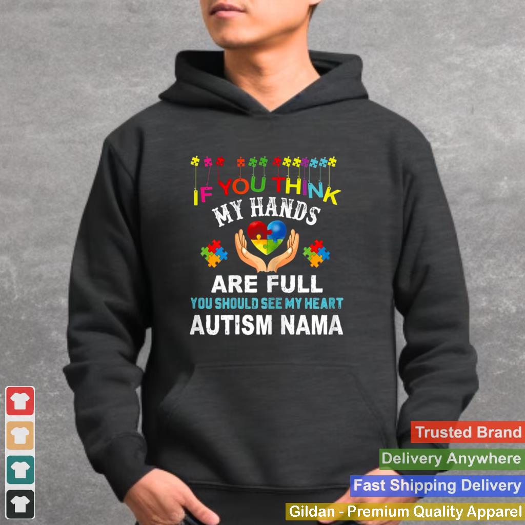 Autism Nama Autism Awareness Love Heart Puzzle Piece shirt