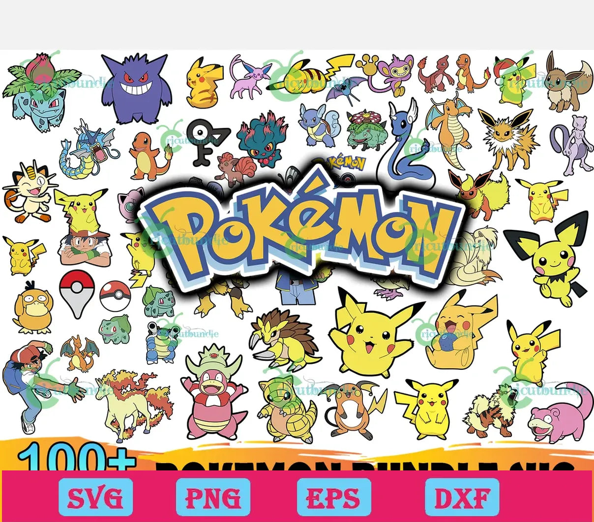 100+ Pokemon Bundle Svg