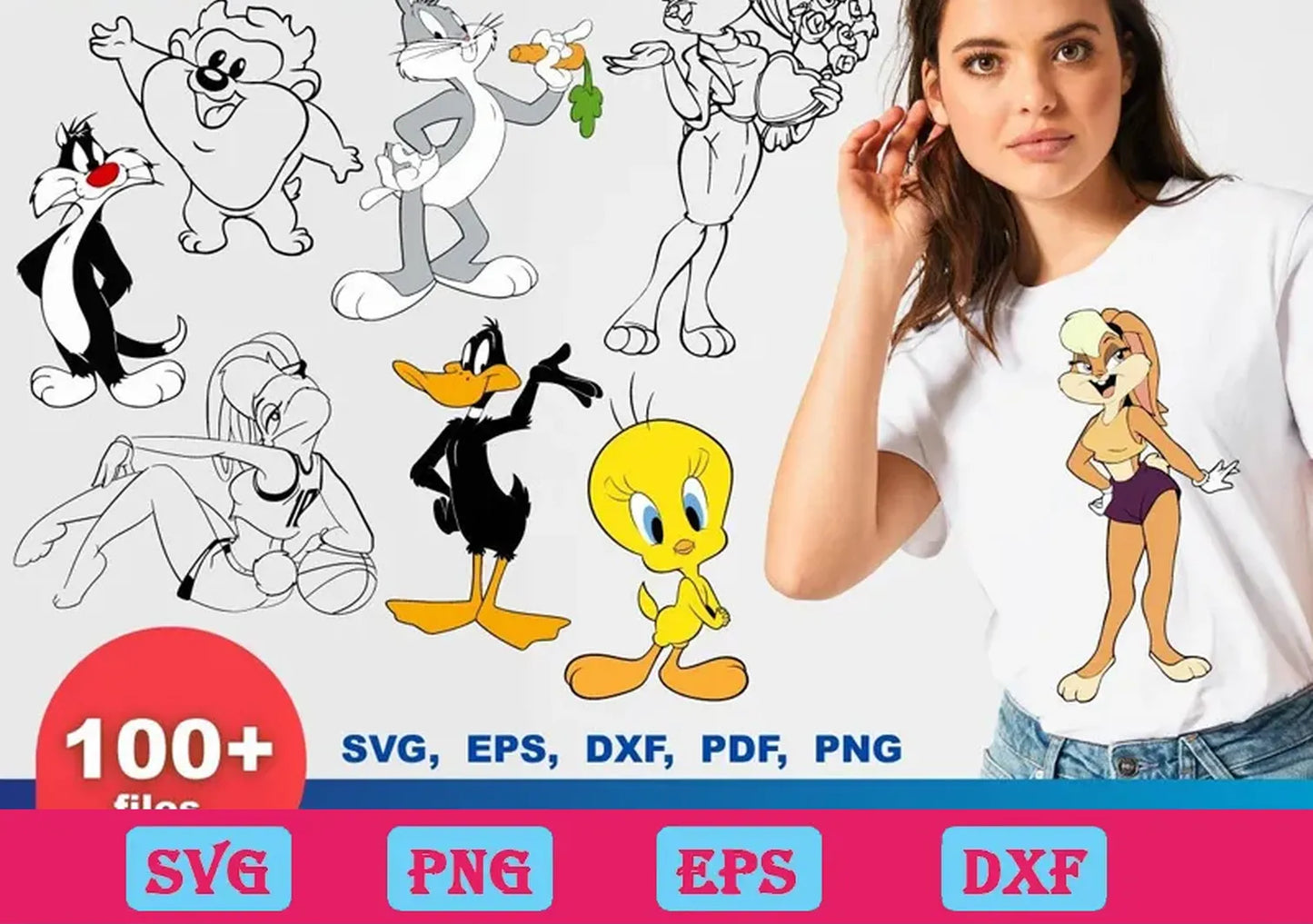 100+ Bundle Looney Tunes Svg