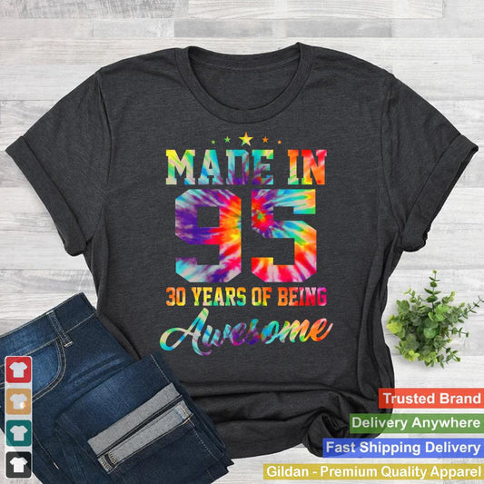 30 Years Old Vintage Made In 1995 30th Birthday Gifts Women