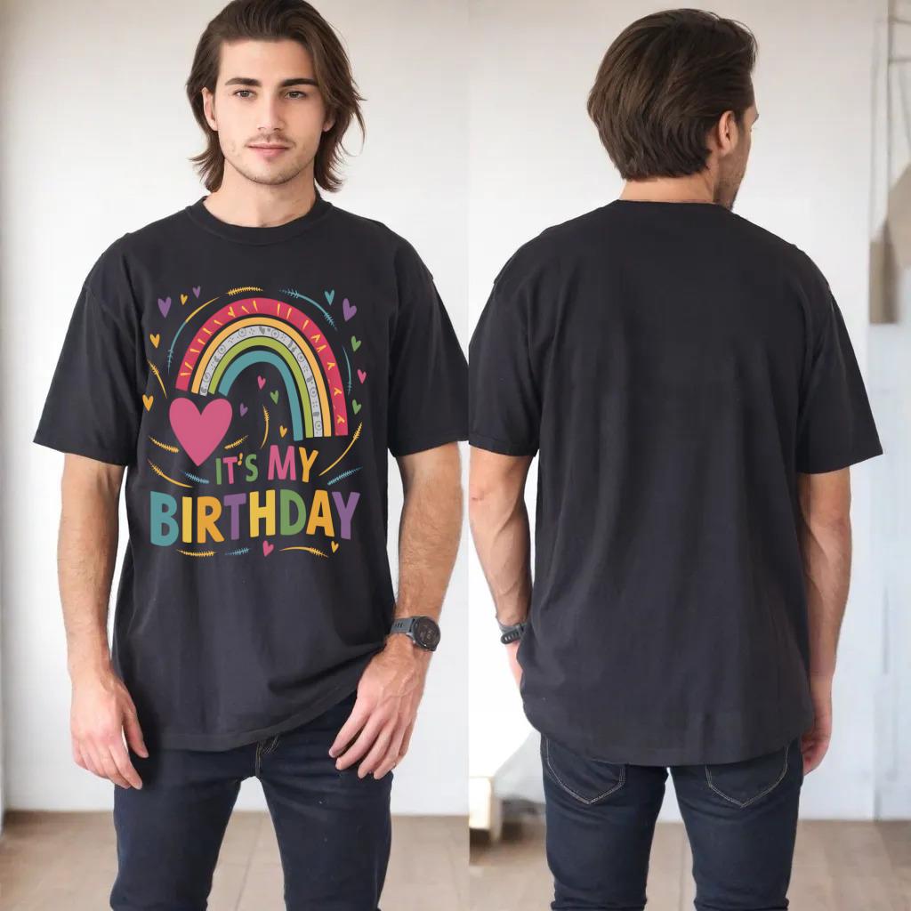 Its My Birthday Shirt Rainbow Birthday Women Teens Girls