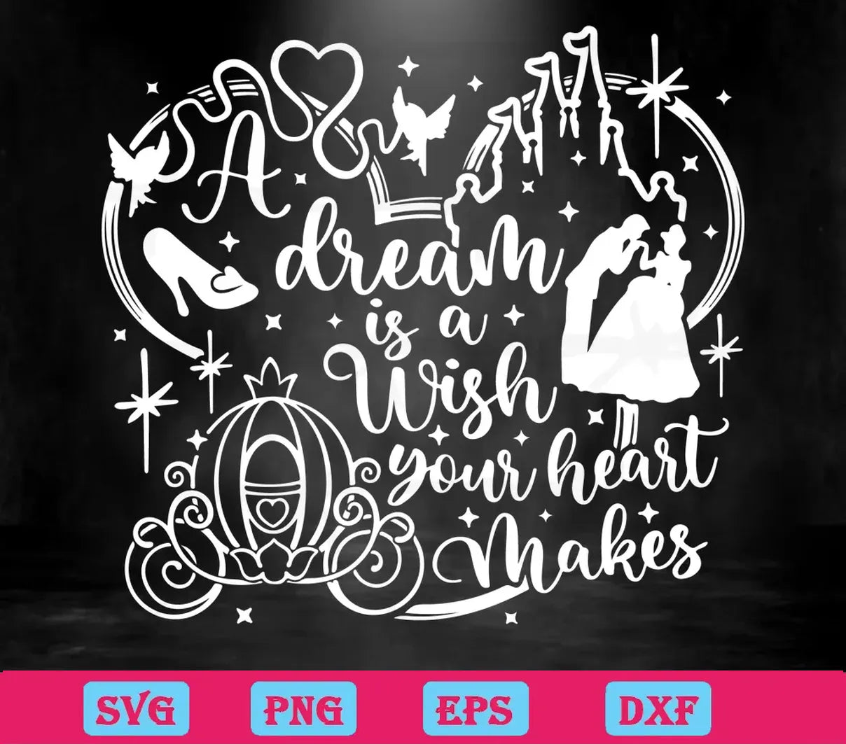 Cinderella Mickey Head Svg