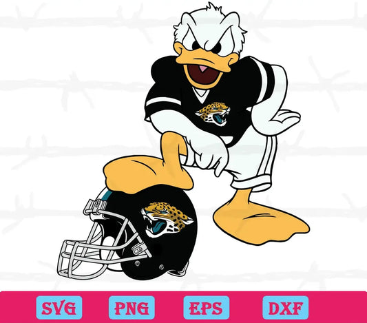 Jacksonville Jaguars Donald Duck, Svg Png Dxf Eps Cricut