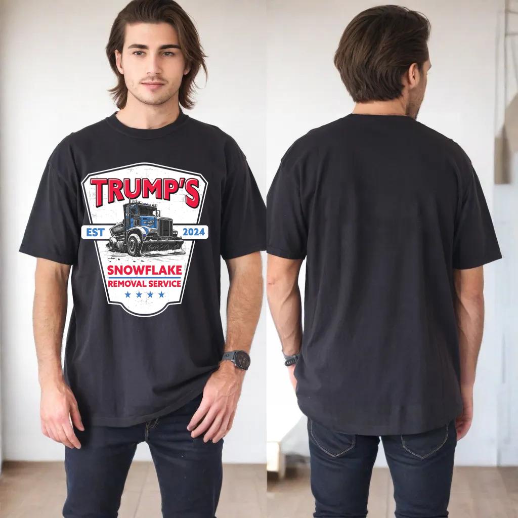 Trump's Snowflake Removal Service Funny Trump 2024 Long Sleeve