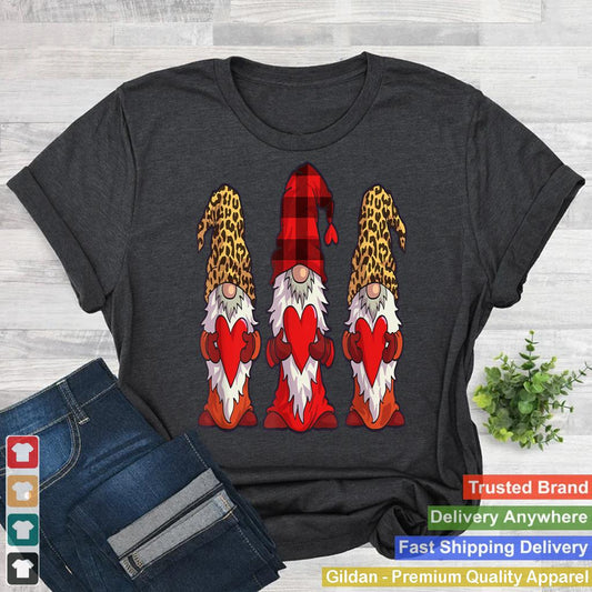 Gnome Shirt Women Buffalo Plaid Girls Gnome Lover