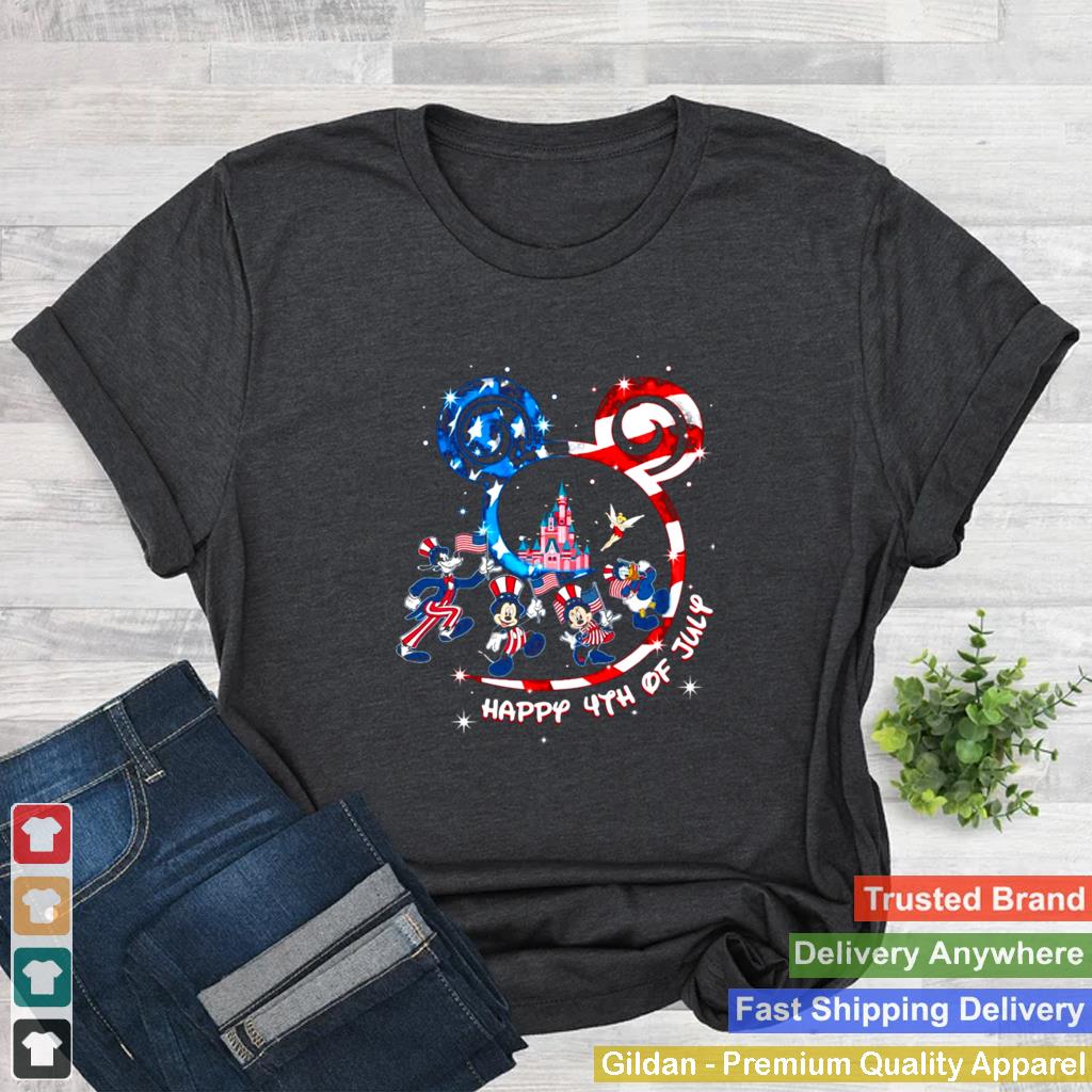 American Mickey Mouse And Friends Happy 4th of July T shirt