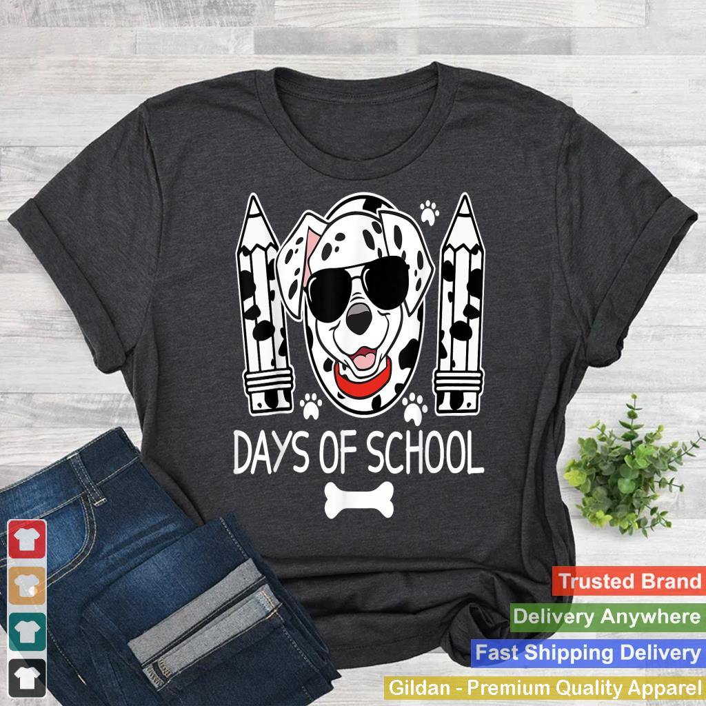 100 Days Smarter Dalmatian Dog 100 Days Of School Kids Boys_1