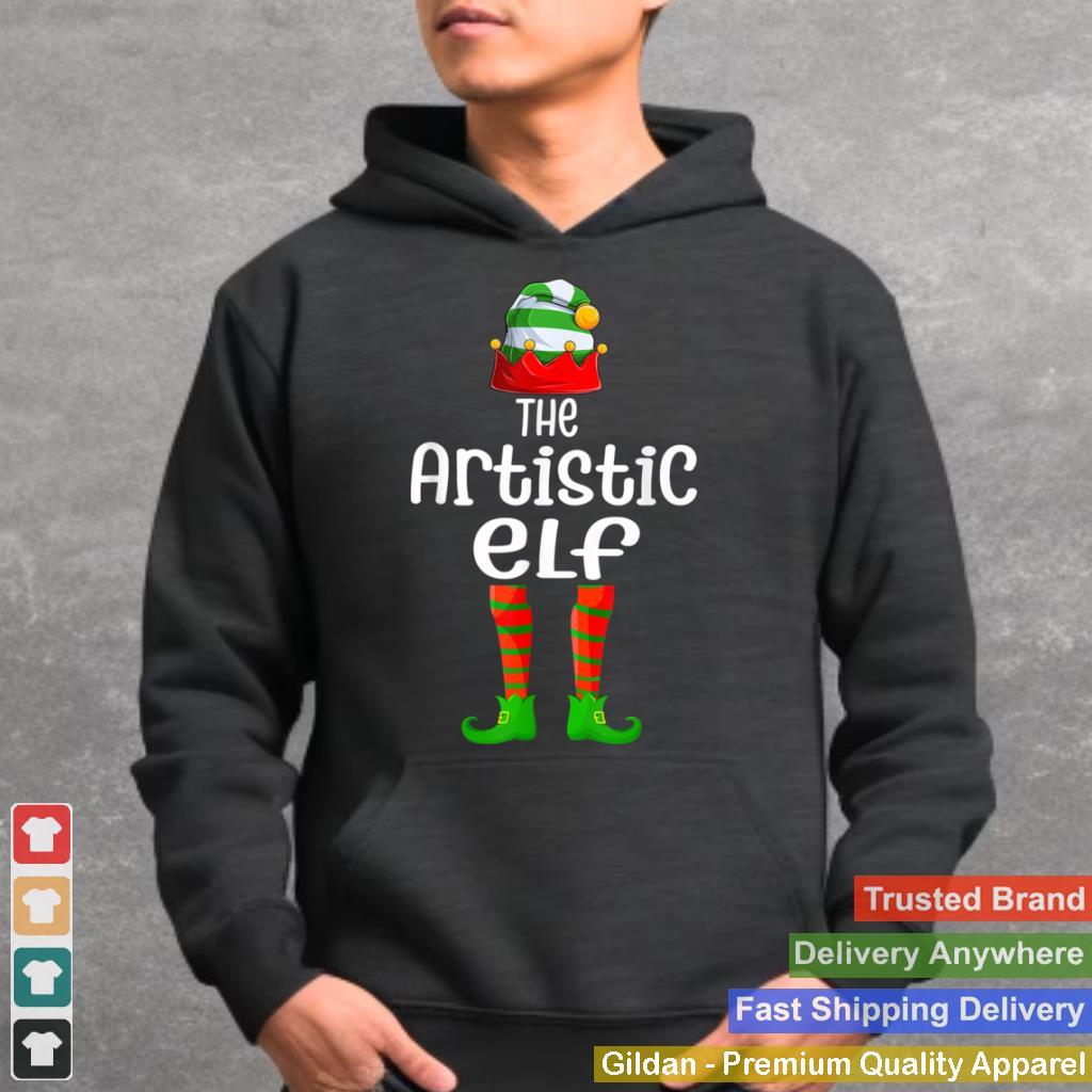 Artistic Elf Matching Family Group Christmas Party Pajama T Shirt