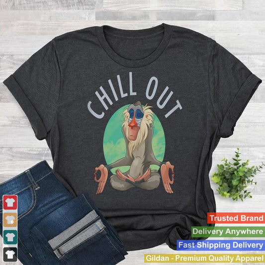 Disney The Lion King Rafiki Chill Out Meditation Logo Tank Top