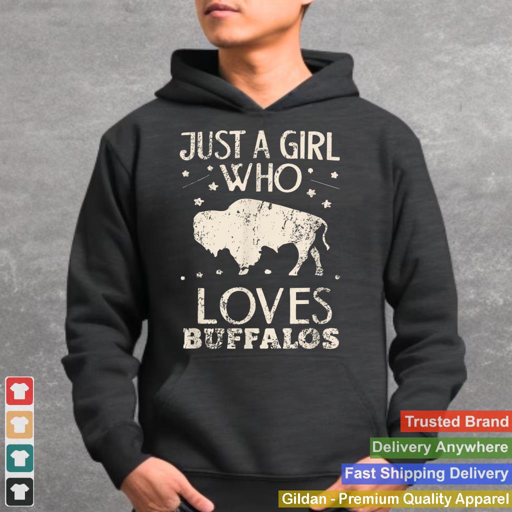 Just A Girl Who Loves Buffalos Animal Bison Buffalo Lover_3