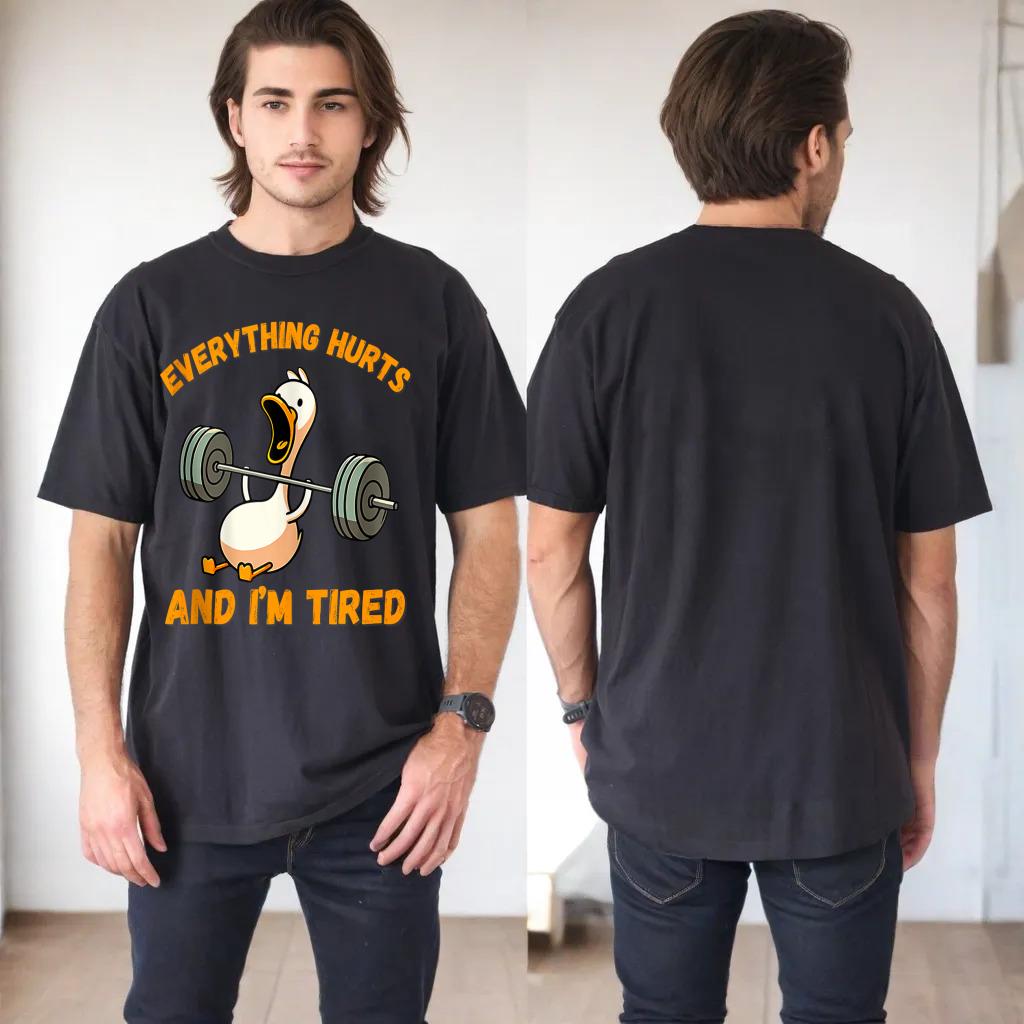 Everything Hurts And I'm Tired Duck Funny Tank Top