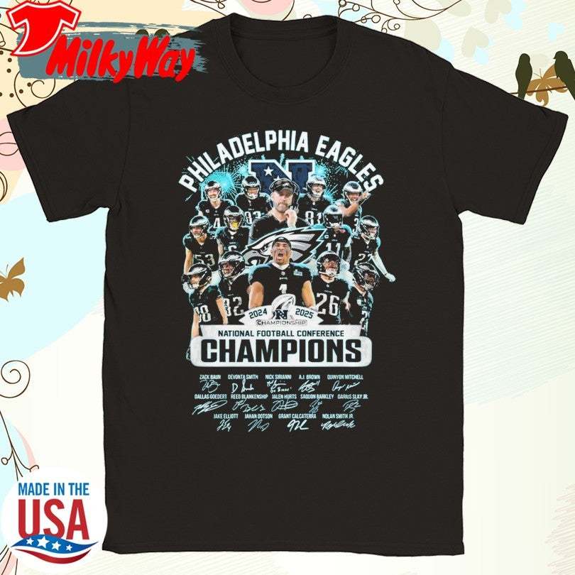 Official Eagles 2024 2025 National Football Conference Champions shirt