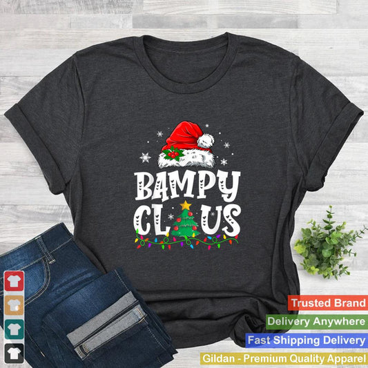 Bampy-Claus-Matching-Family-Christmas-Pajama-Santa-Lights-T-Shirt