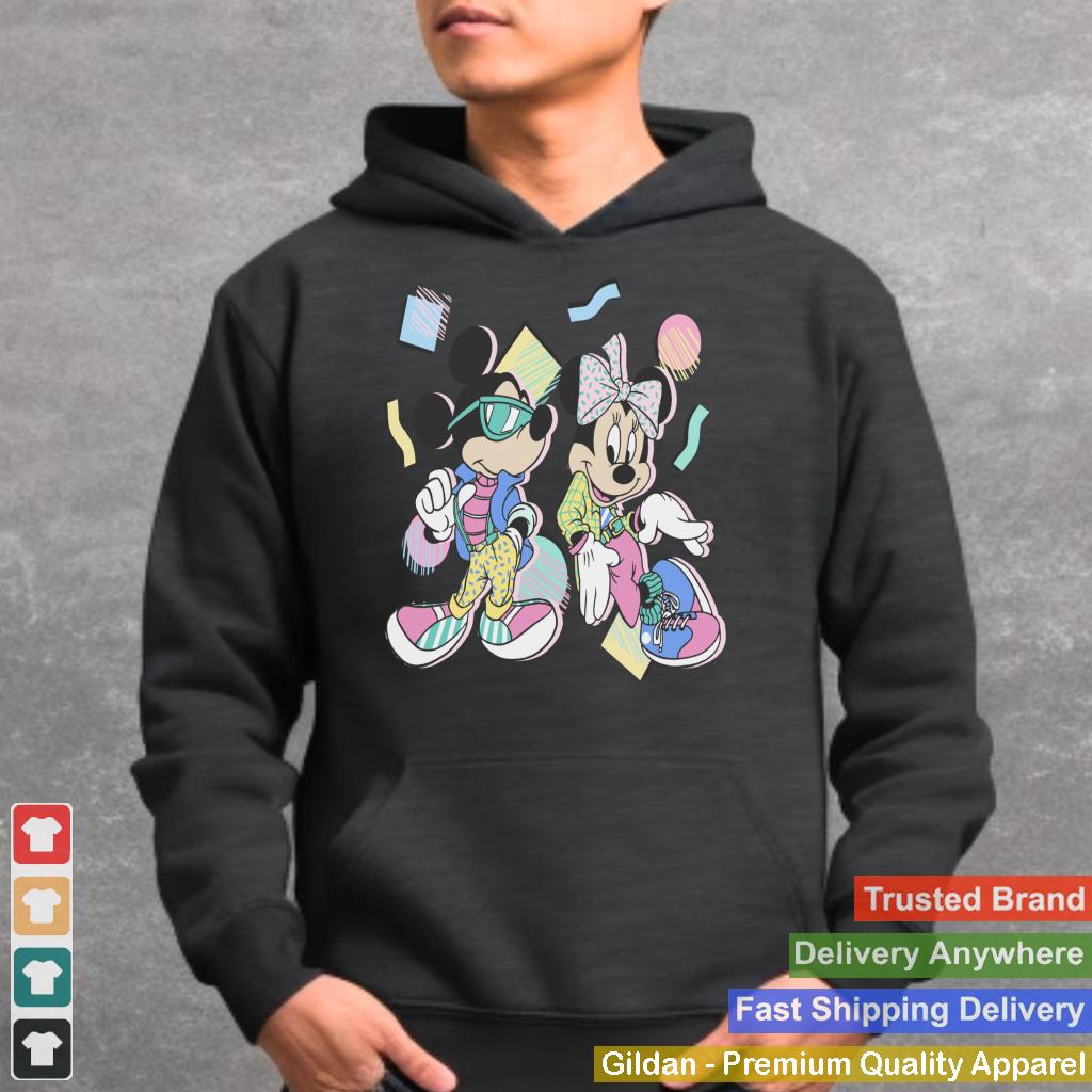 Disney Mickey And Friends Mickey & Minnie Retro 80's Style Sweatshirt